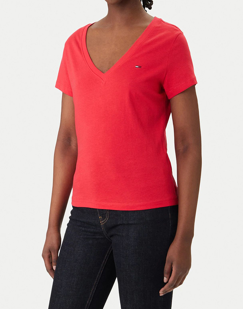 TOMMY JEANS TJW V-NECK TEE