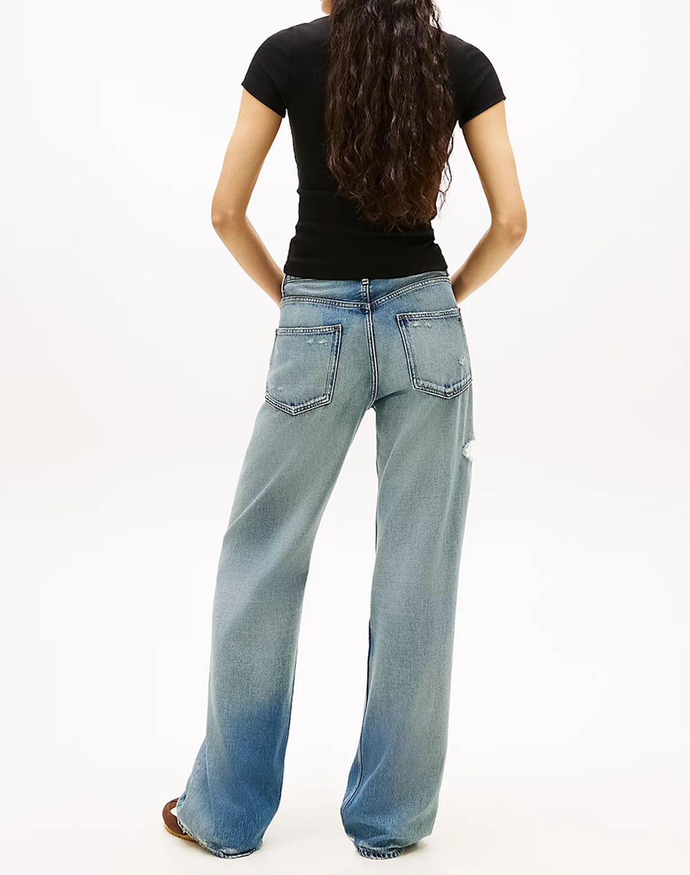 TOMMY JEANS TJW SLIM BADGE RIB TEE