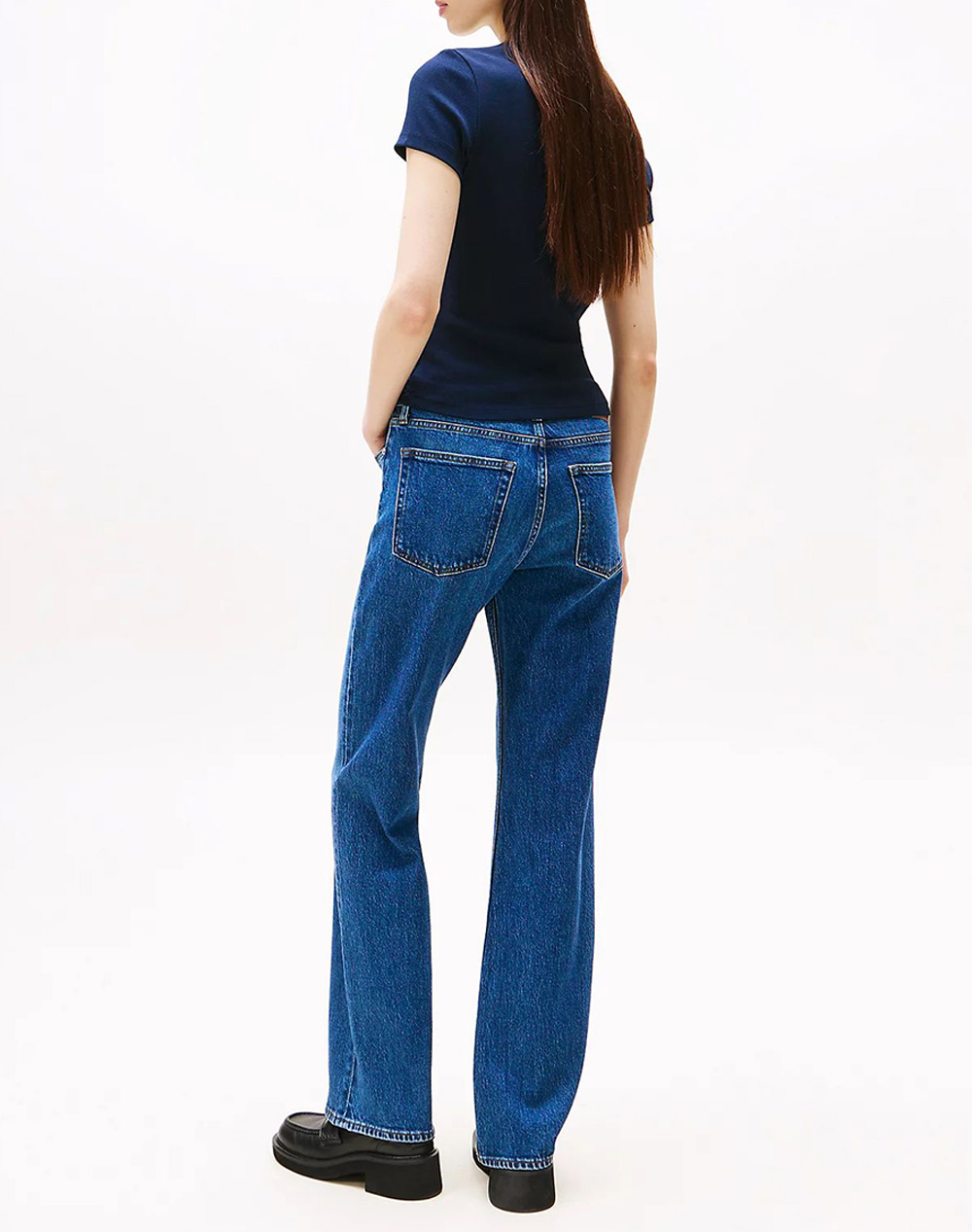 TOMMY JEANS TJW SLIM BADGE RIB TEE