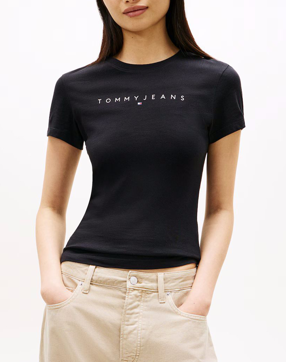 TOMMY JEANS TJW SLIM LINEAR TEE EXT