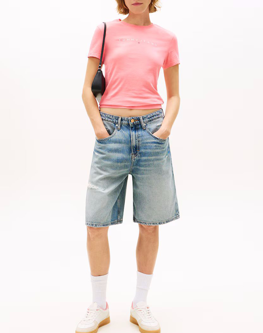 TOMMY JEANS TJW SLIM LINEAR TEE EXT