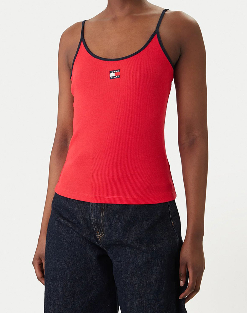 TOMMY JEANS TJW SLIM BADGE STRAPPY TOP