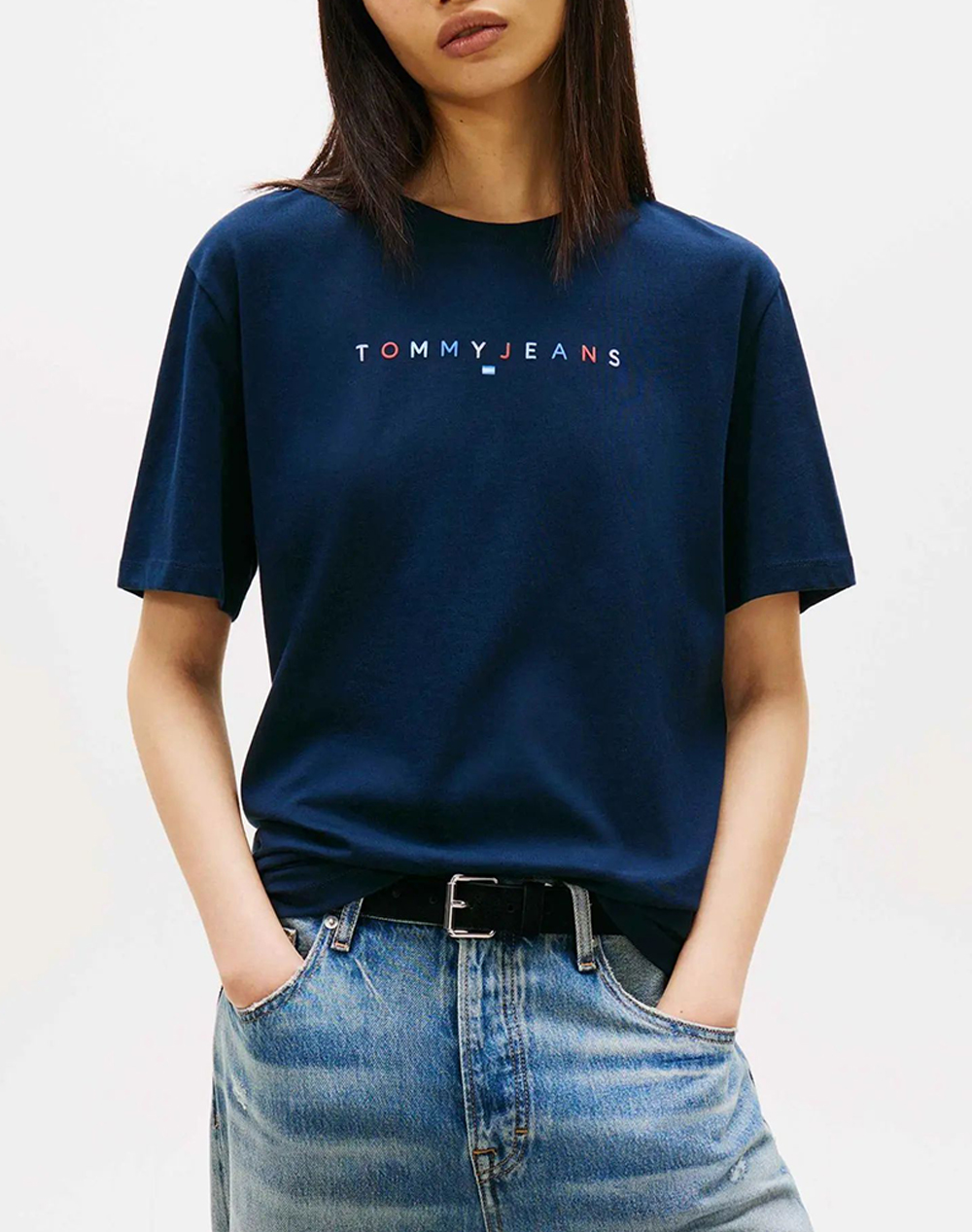 TOMMY JEANS TJW RLX COLOR LINEAR SS TEE EXT
