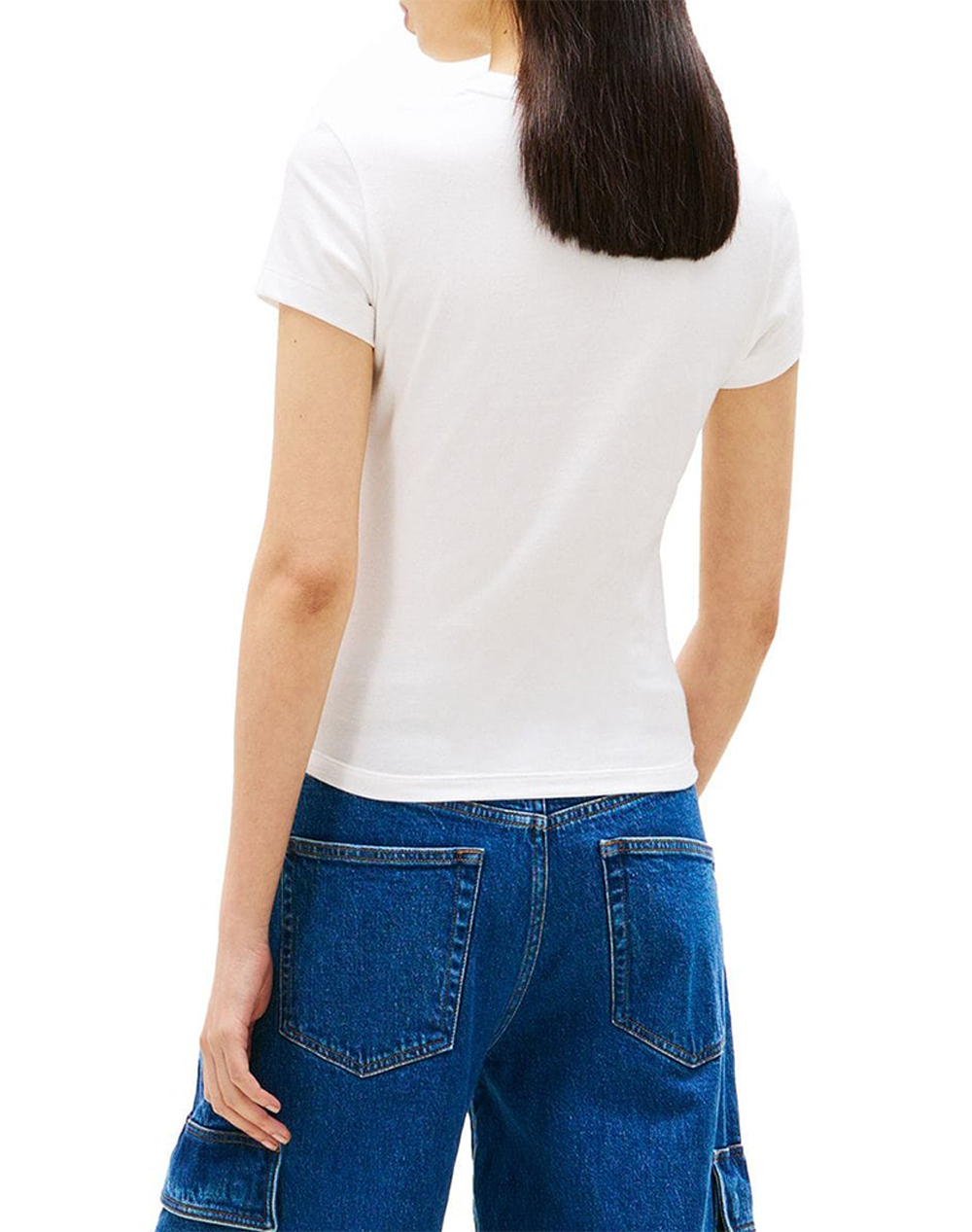 TOMMY JEANS TJW SLIM WAVY FLAG TEE EXT