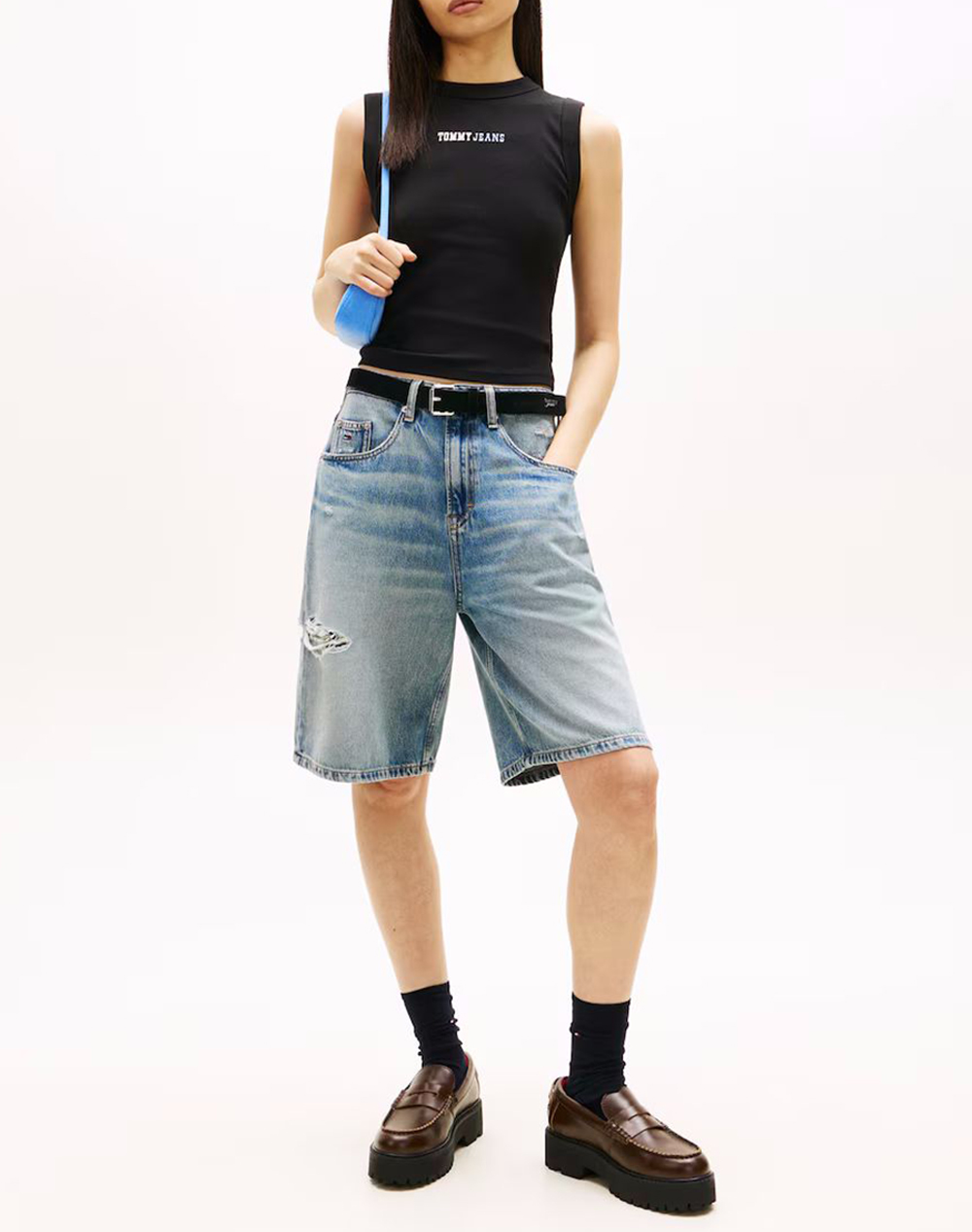 TOMMY JEANS TJW SLIM ESS LOGO 2 RIB TANK