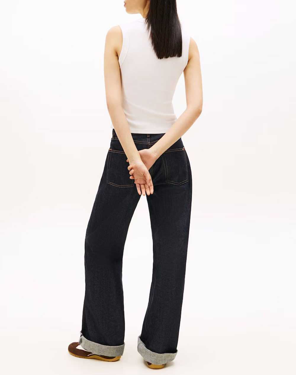 TOMMY JEANS TJW SLIM ESS LOGO 2 RIB TANK