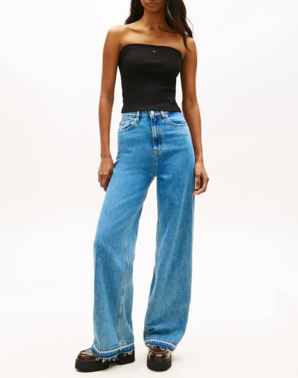 TOMMY JEANS TJW SLIM SH BANDEAU RIB TOP