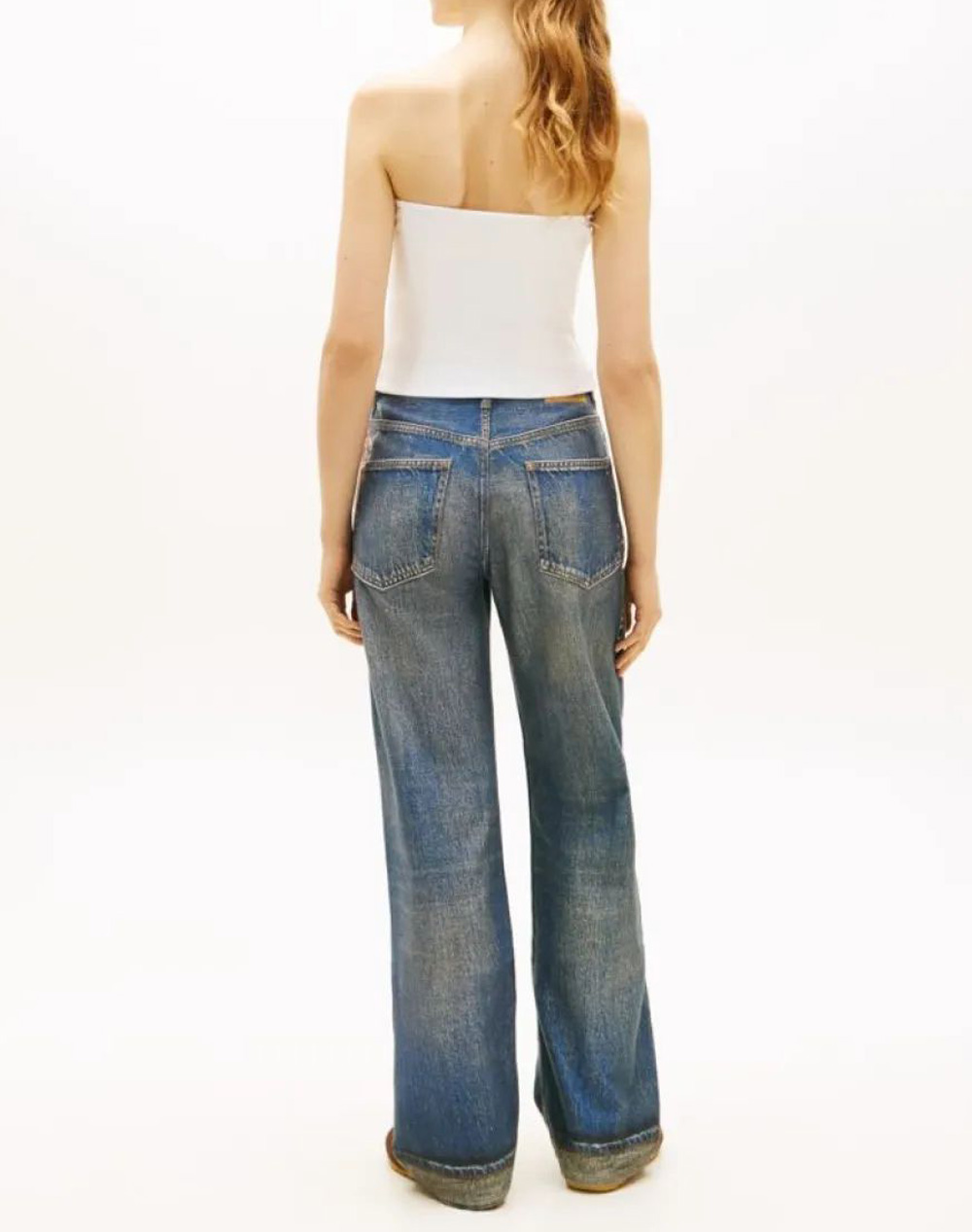 TOMMY JEANS TJW SLIM SH BANDEAU RIB TOP