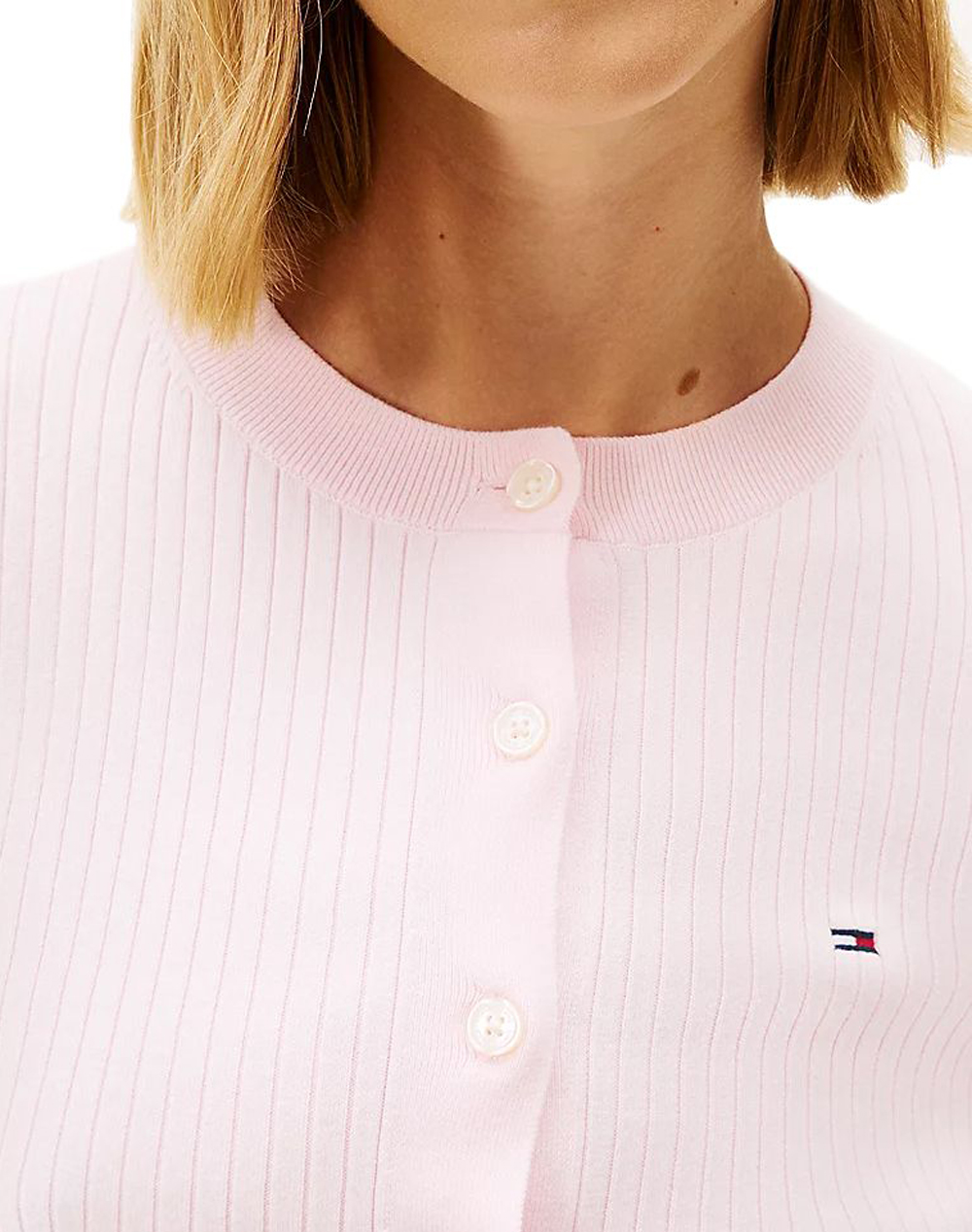 TOMMY JEANS TJW CROPPED RIB CARDIGAN