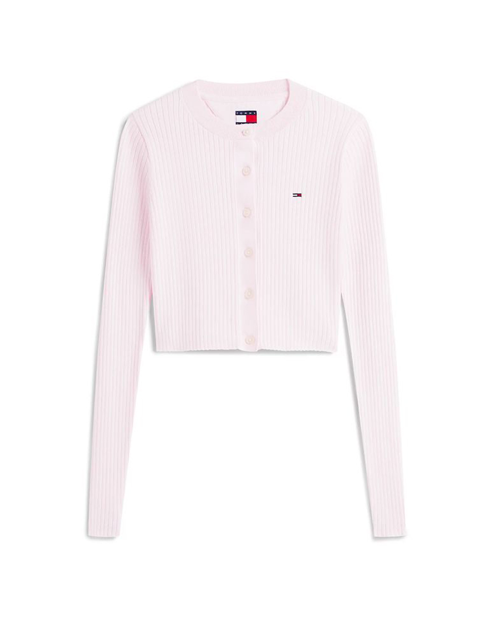 TOMMY JEANS TJW CROPPED RIB CARDIGAN