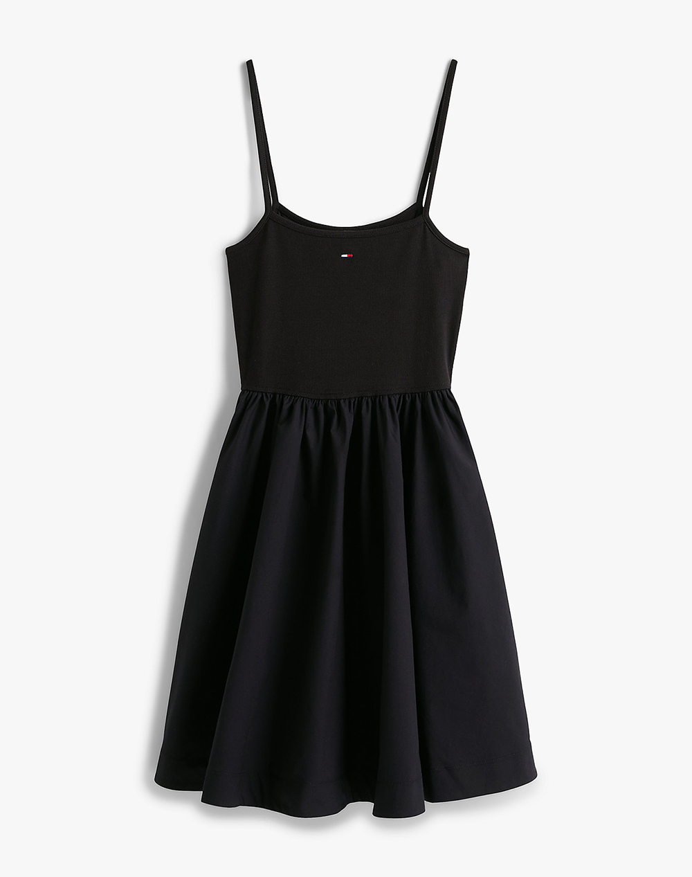 TOMMY JEANS TJW RIB POPLIN MIX STRAPPY DRESS