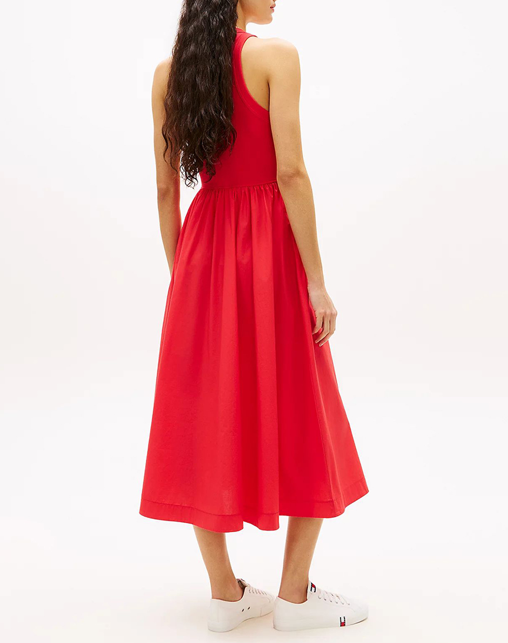 TOMMY JEANS TJW RIB POPLIN TANK DRESS EXT