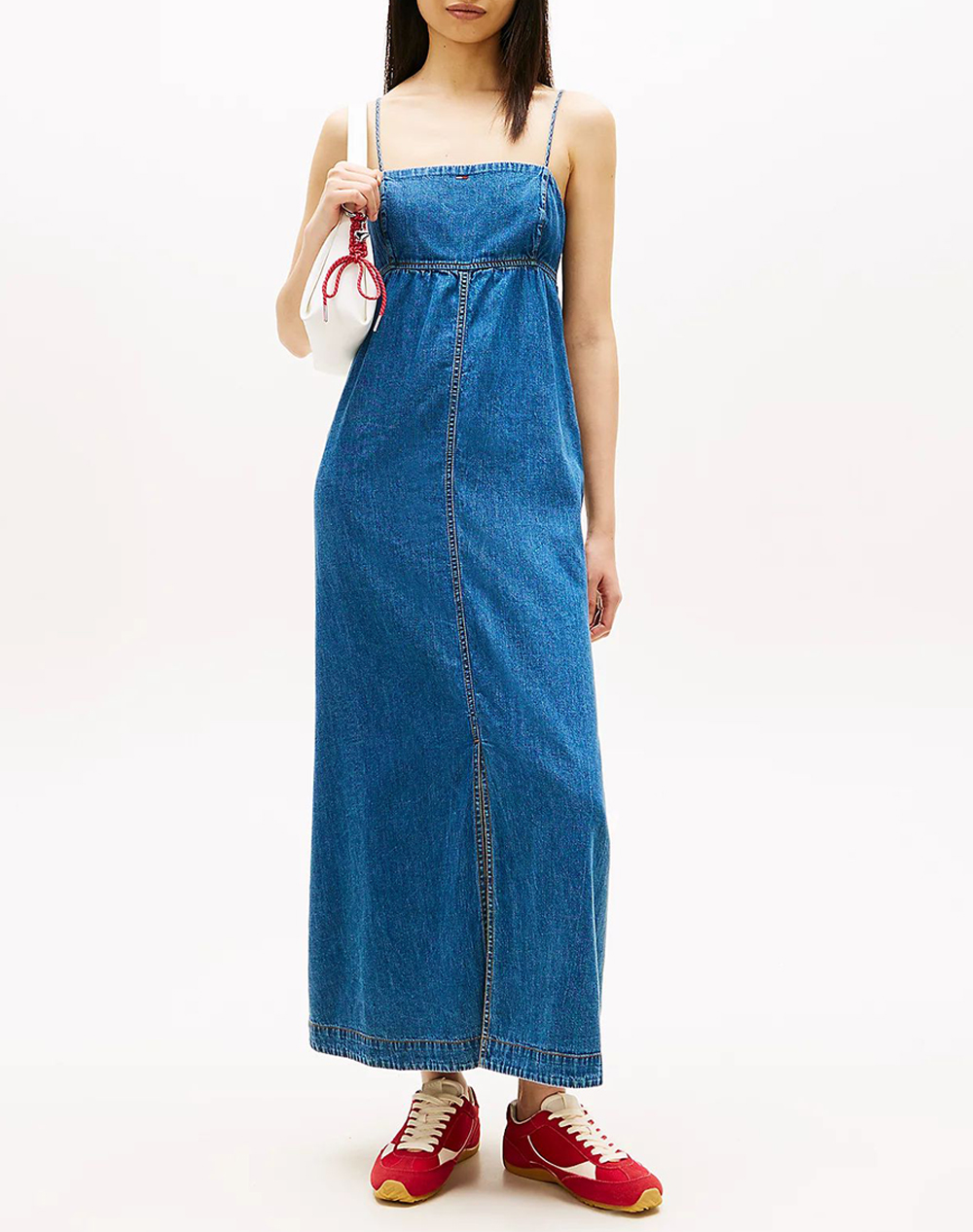 TOMMY JEANS TJW CHAMBRAY MAXI DRESS EXT