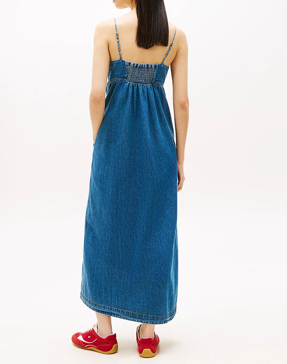 TOMMY JEANS TJW CHAMBRAY MAXI DRESS EXT