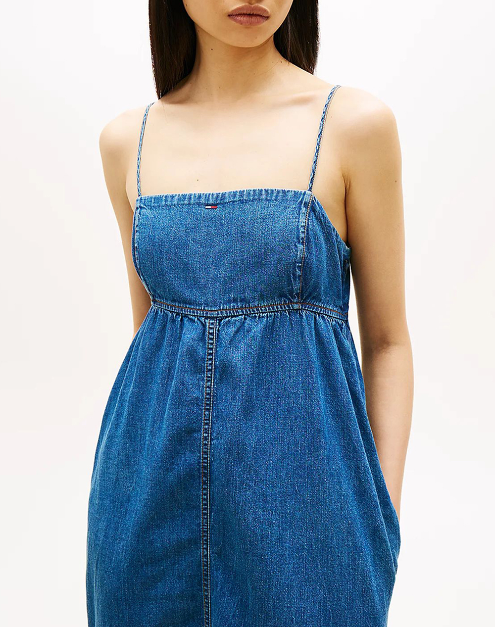 TOMMY JEANS TJW CHAMBRAY MAXI DRESS EXT