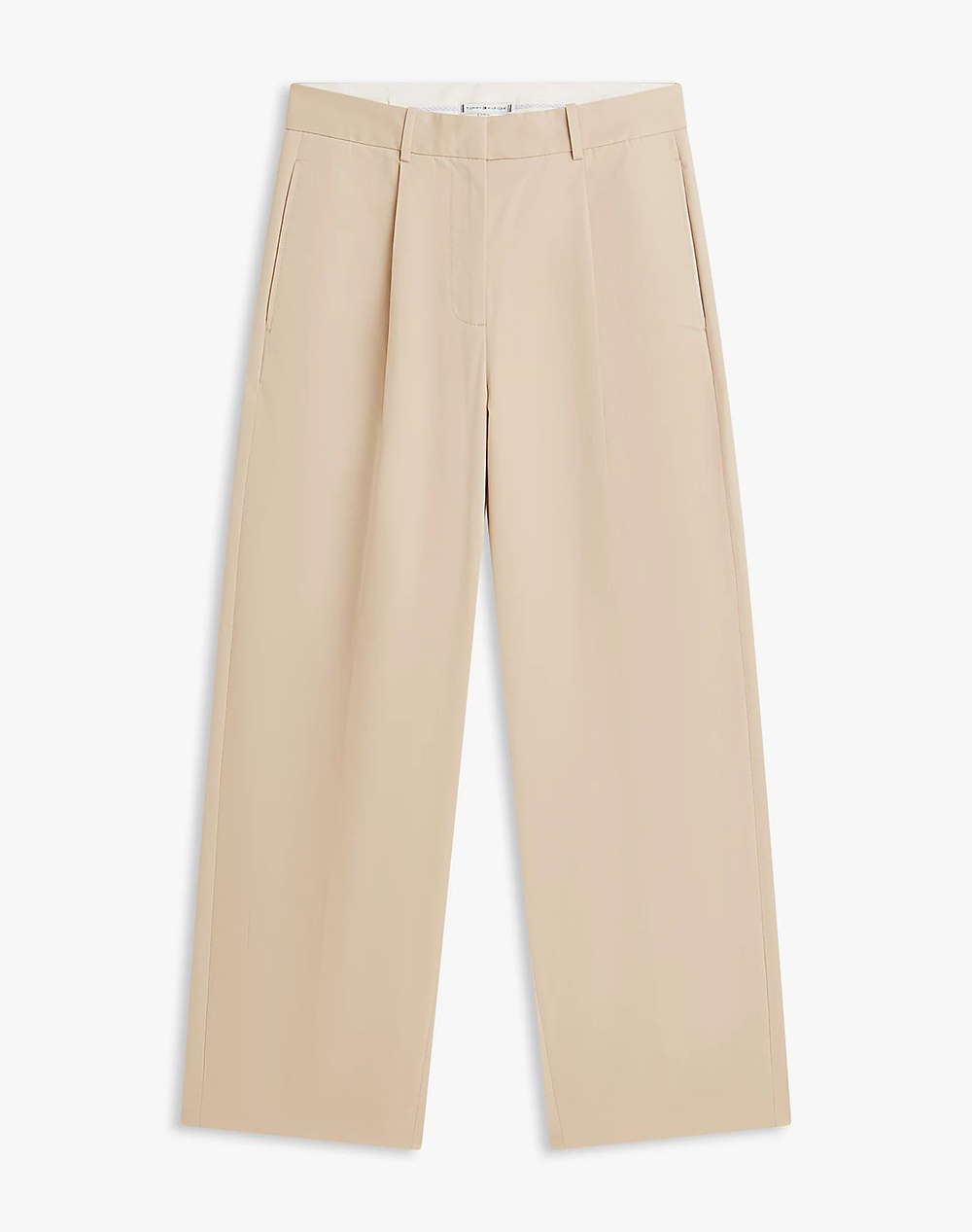 TOMMY HILFIGER COTTON BARREL PLEATED CHINO