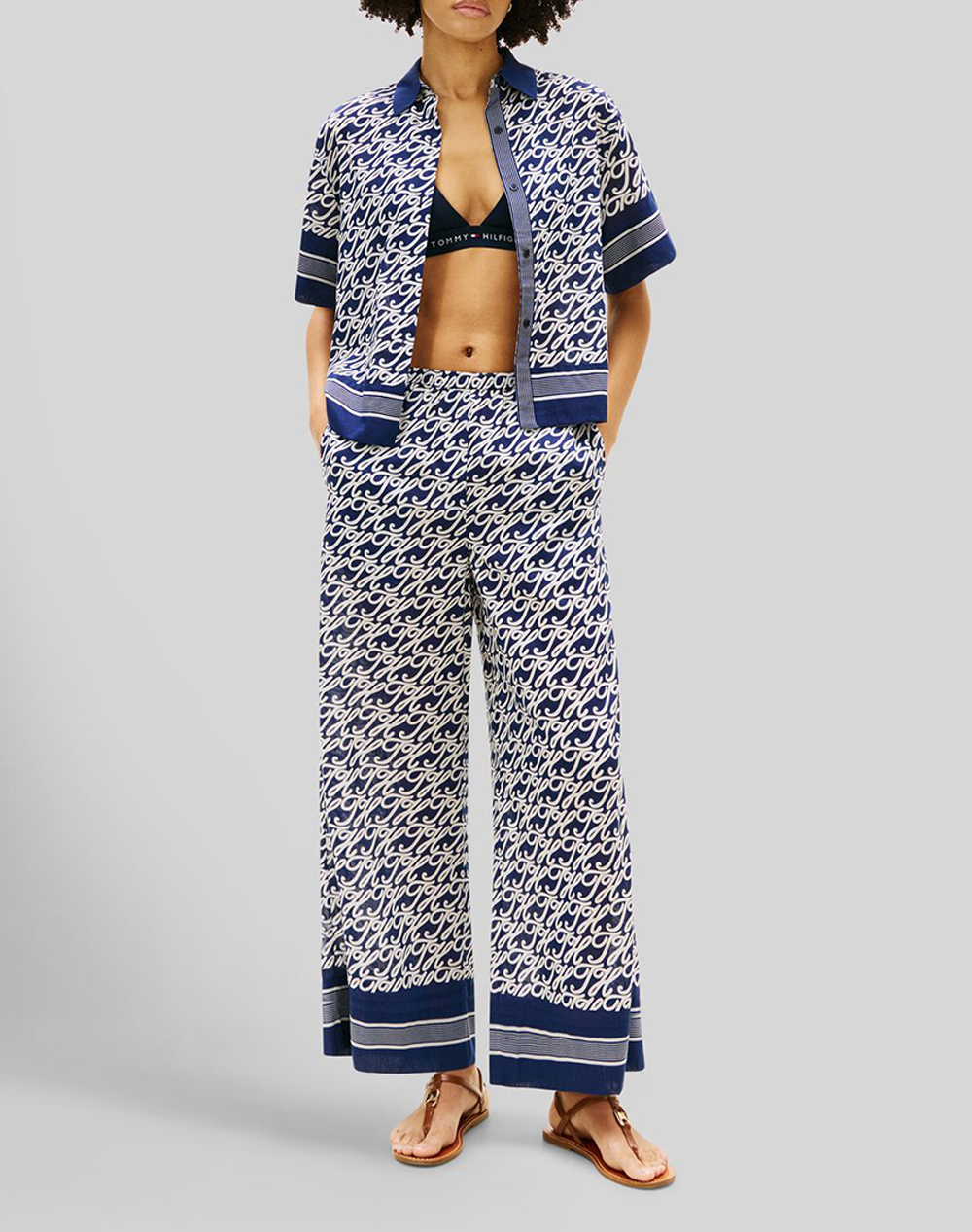 TOMMY HILFIGER SWIMSHOP SILK VOILE AOP PANTS