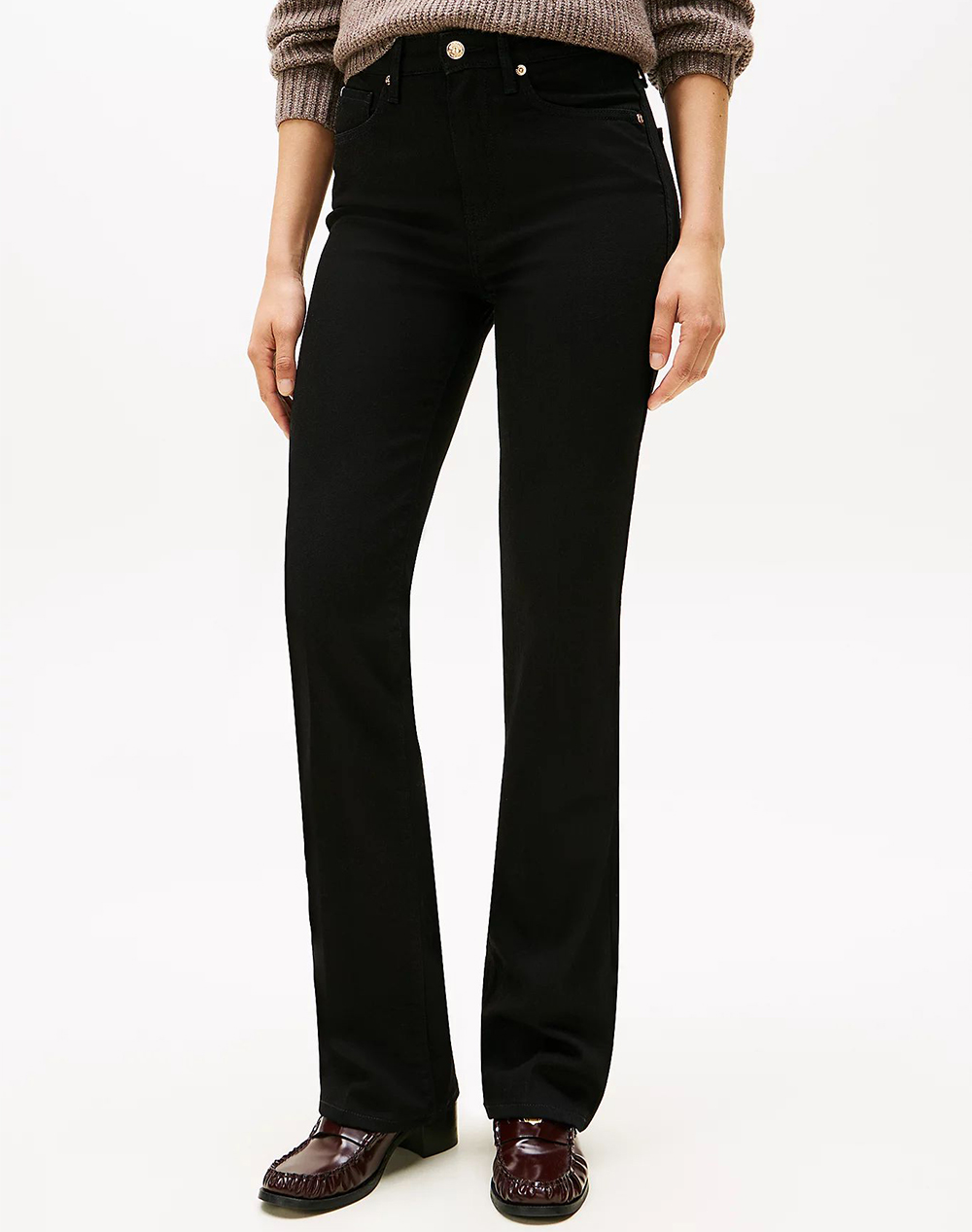 TOMMY HILFIGER DNM BLACK BOOTCUT RW