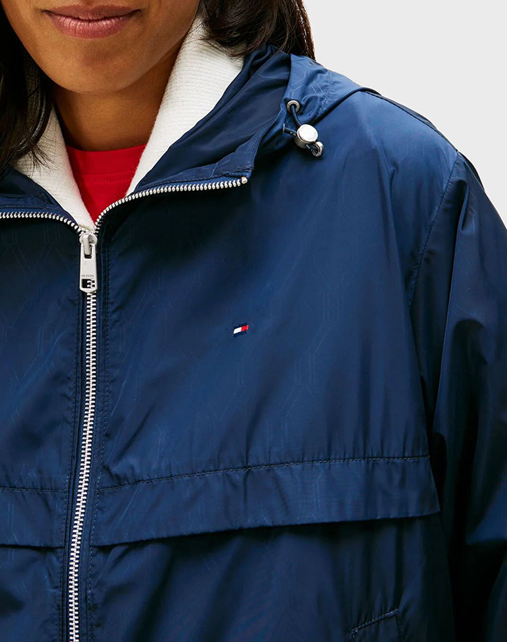 TOMMY HILFIGER NYLON FLAG AOP WINDBREAKER