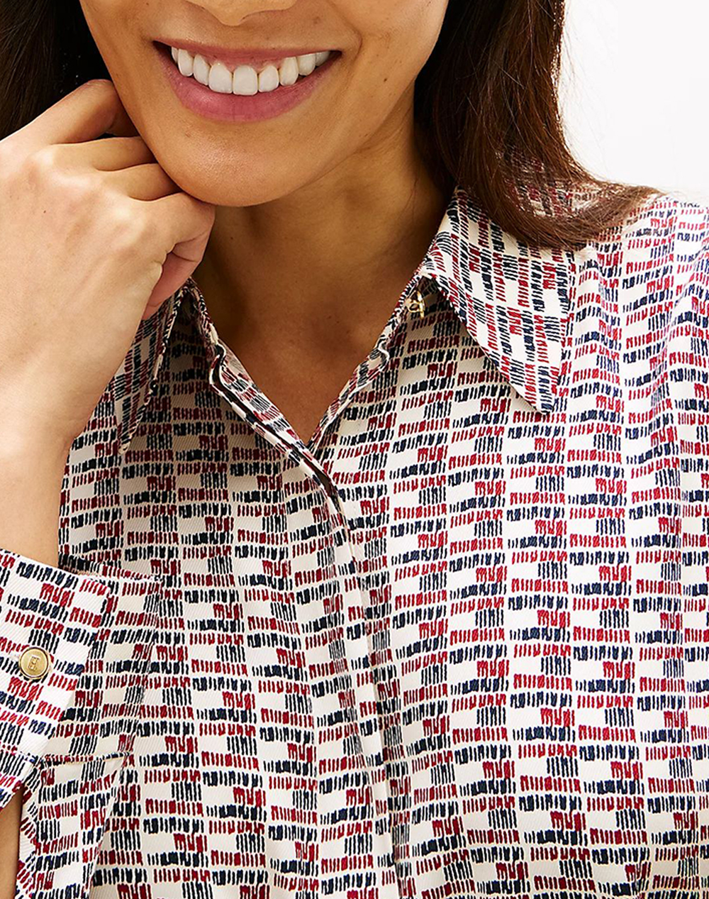 TOMMY HILFIGER VIS TWILL LS REGULAR SHIRT