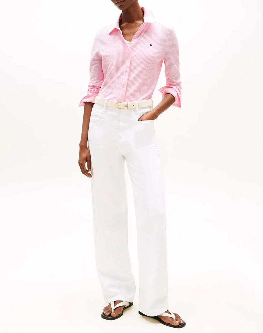 TOMMY HILFIGER 1985 SLIM PIQUE LS SHIRT