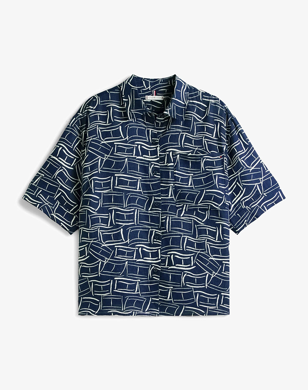 TOMMY HILFIGER ESS LINEN SS SHIRT