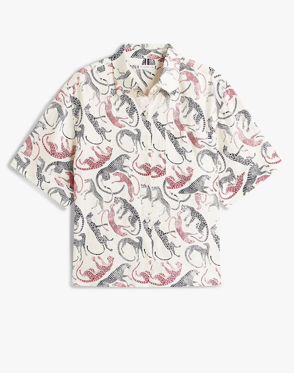 TOMMY HILFIGER ESS LINEN SS SHIRT