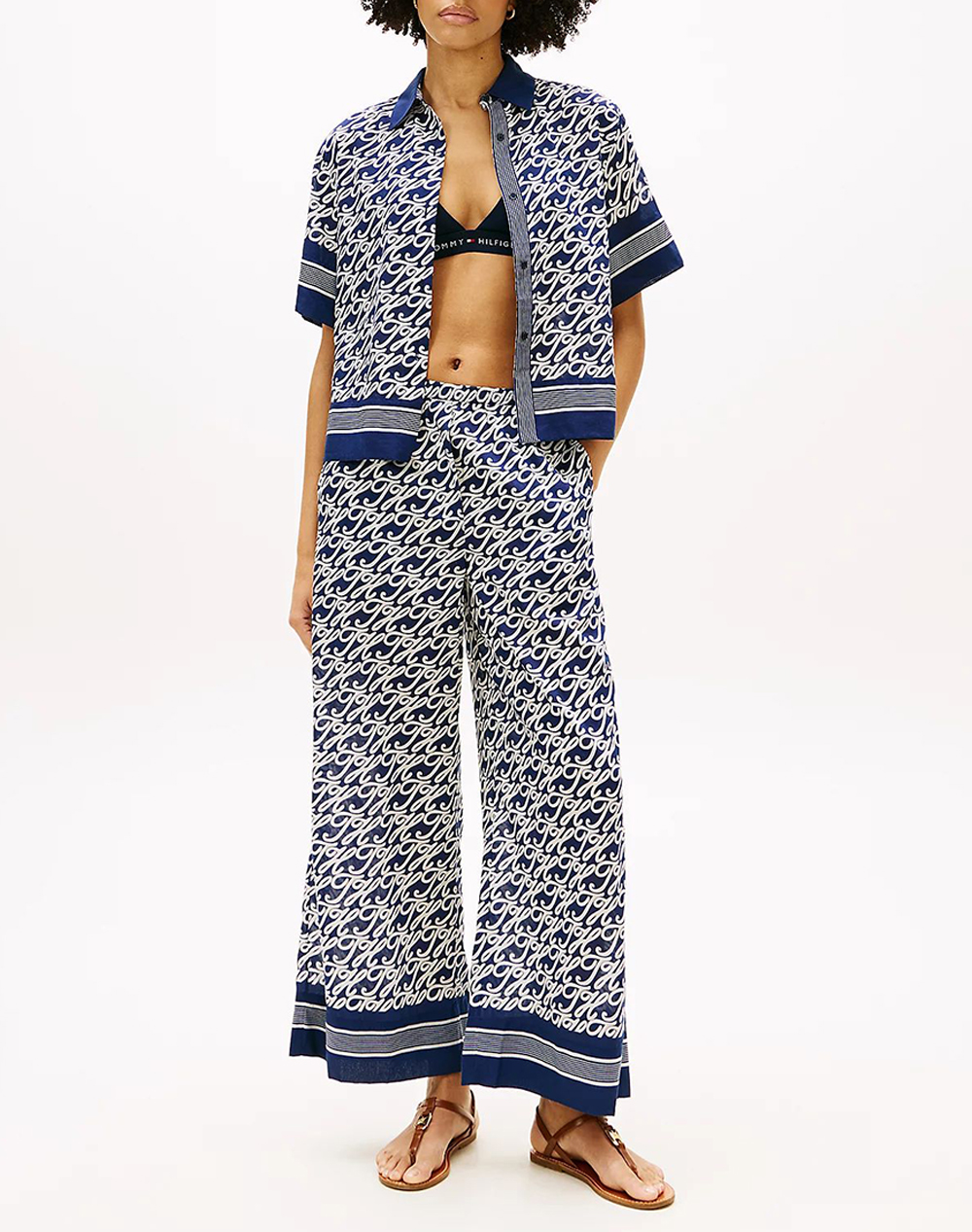 TOMMY HILFIGER SWIMSHOP SILK VOILE AOP SHIRT