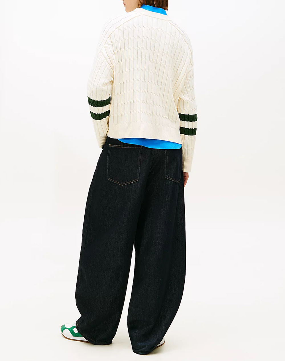 TOMMY HILFIGER TEXTURED GRAPHIC C-NK LS SWT