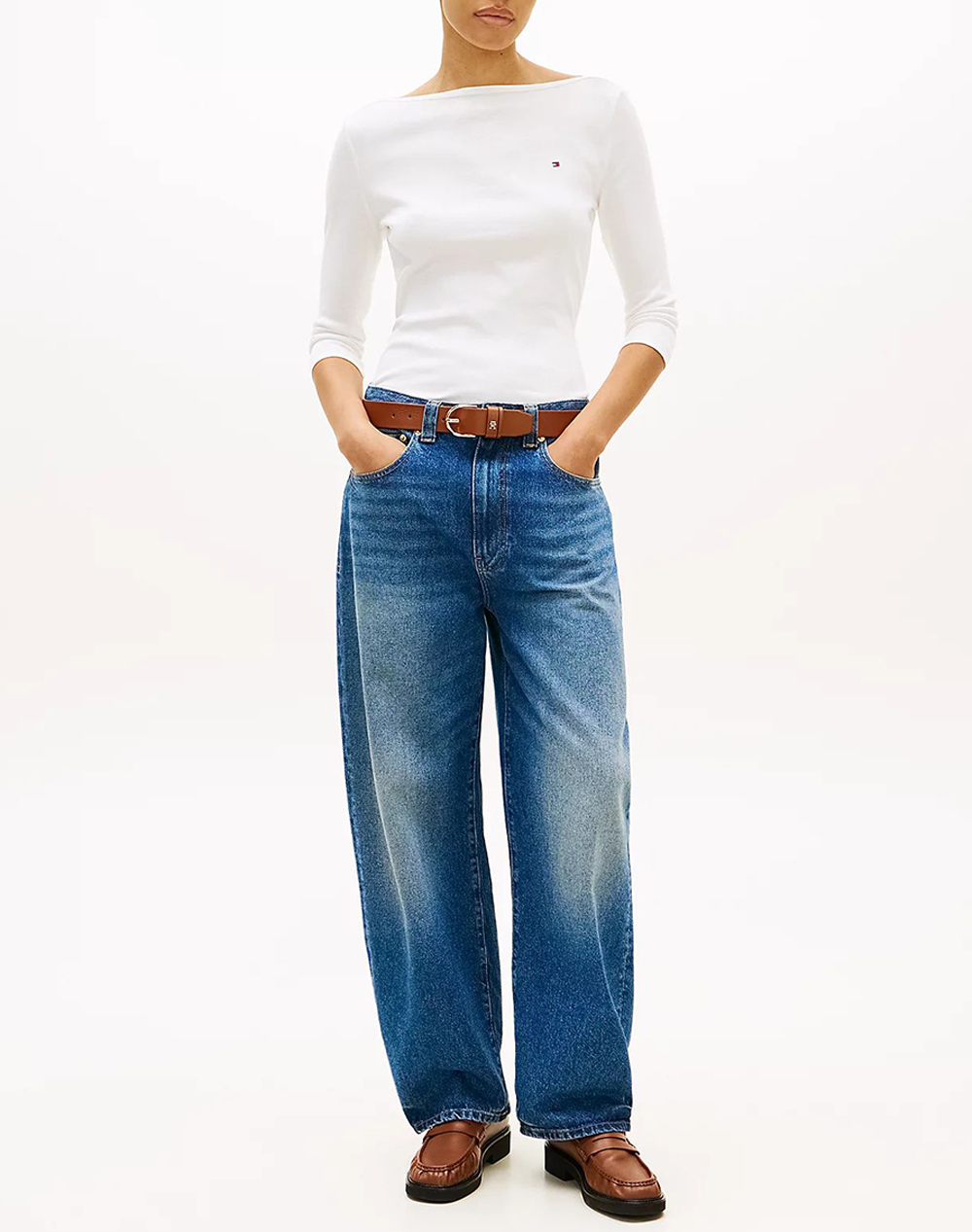 TOMMY HILFIGER NEW CODY SLIM BOAT-NK 3/4SLV