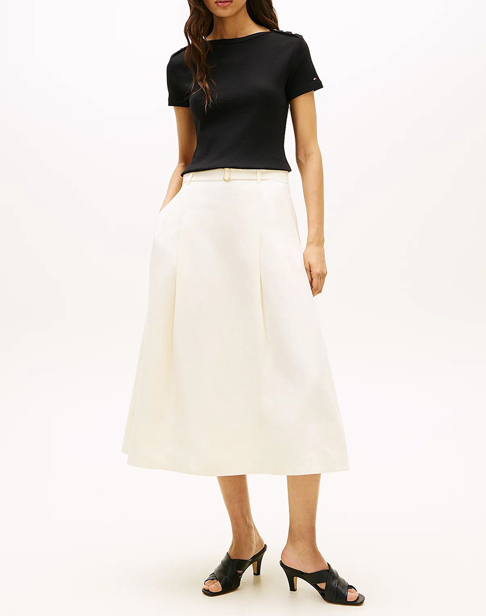 TOMMY HILFIGER GOLD BUTTON SLIM SS TEE