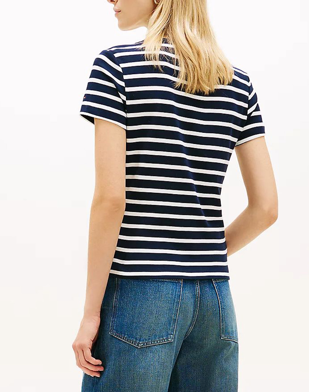 TOMMY HILFIGER GOLD BUTTON SLIM SS TEE