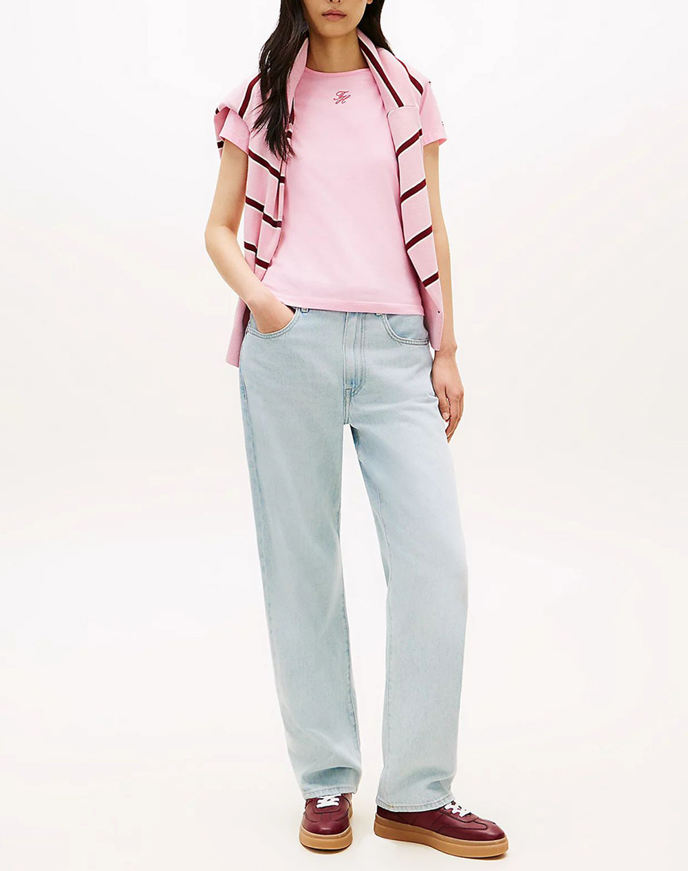 TOMMY HILFIGER TH SCRIPT SLIM SS TEE