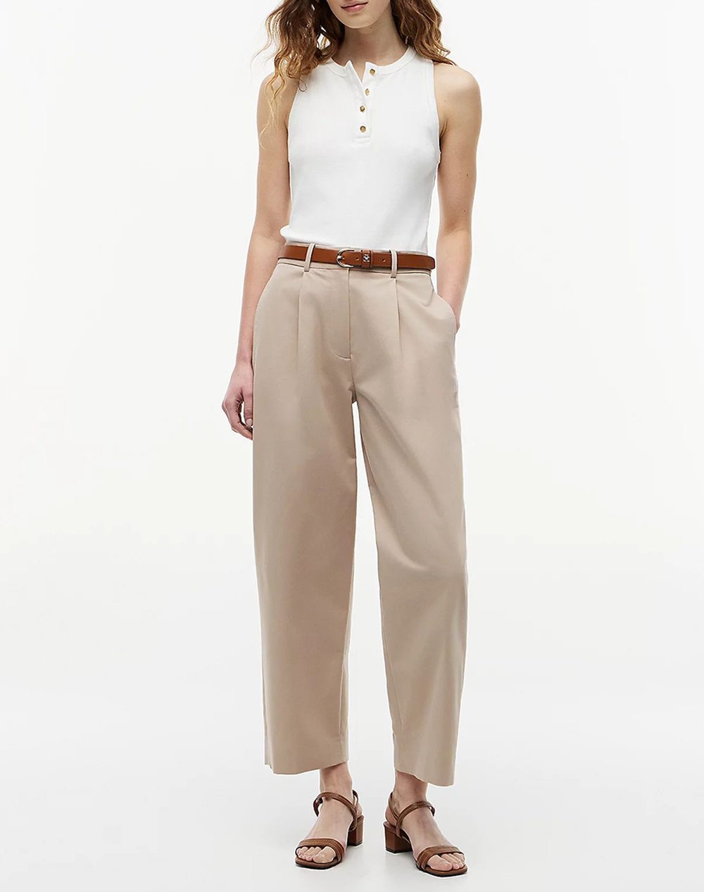 TOMMY HILFIGER GOLD BUTTON HENLEY TOP