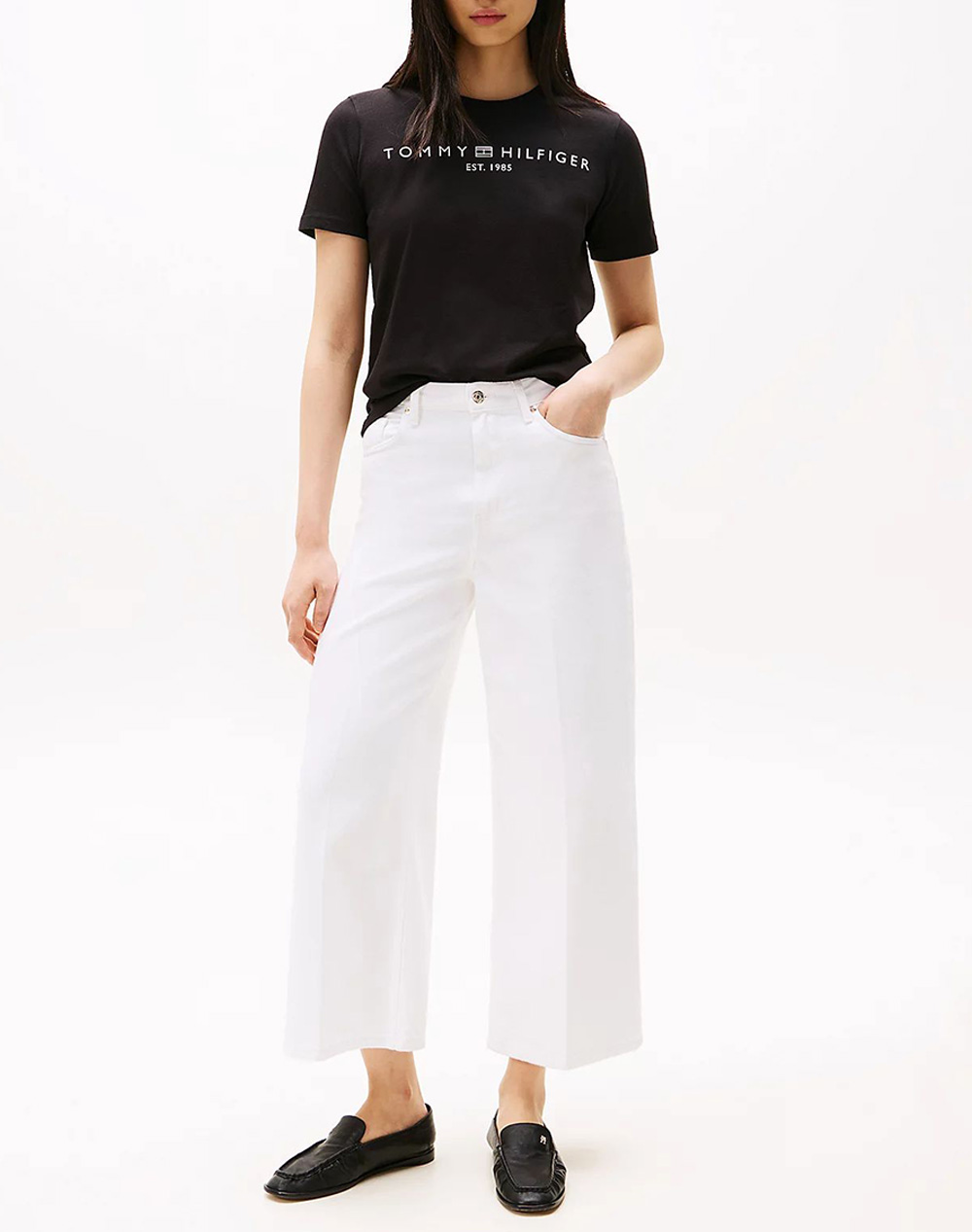 TOMMY HILFIGER REG CORP LOGO C-NK SS