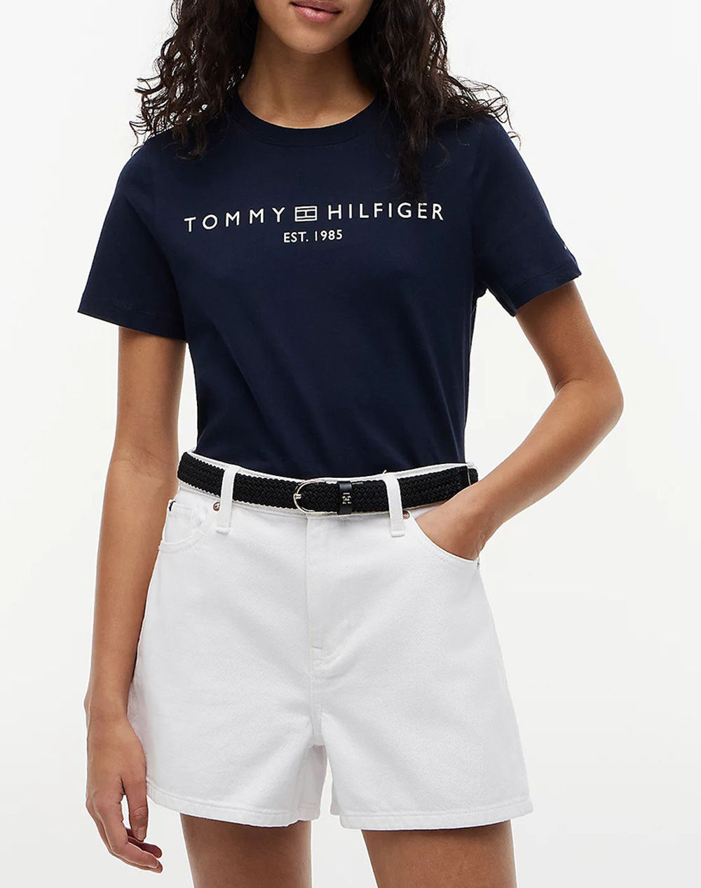 TOMMY HILFIGER REG CORP LOGO C-NK SS