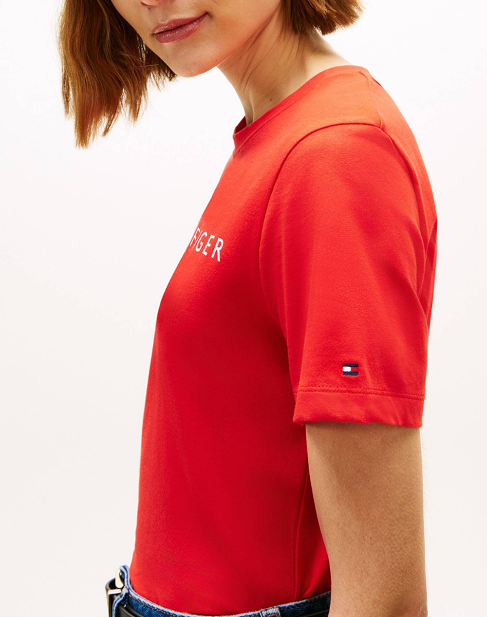 TOMMY HILFIGER REG CORP LOGO C-NK SS