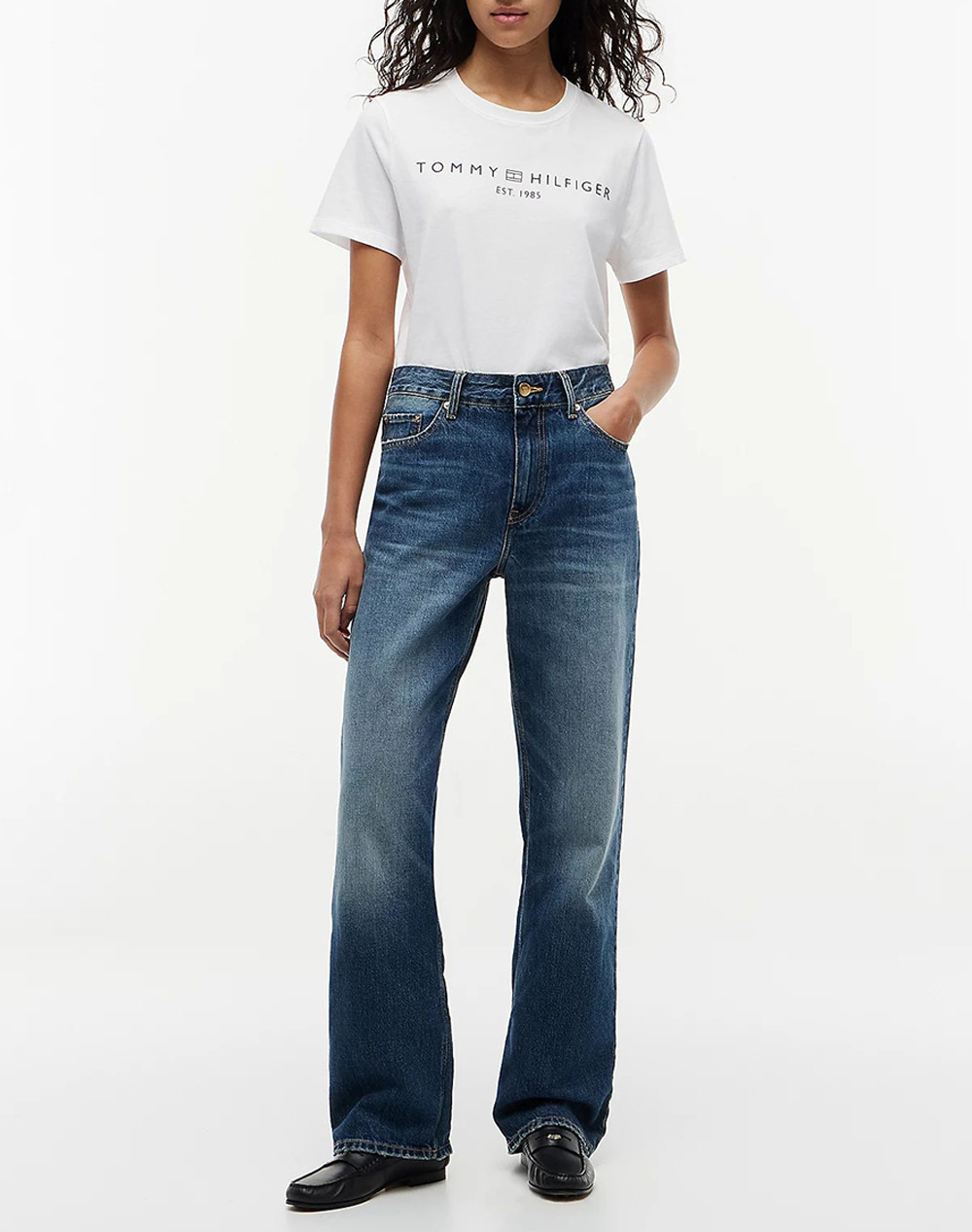 TOMMY HILFIGER REG CORP LOGO C-NK SS