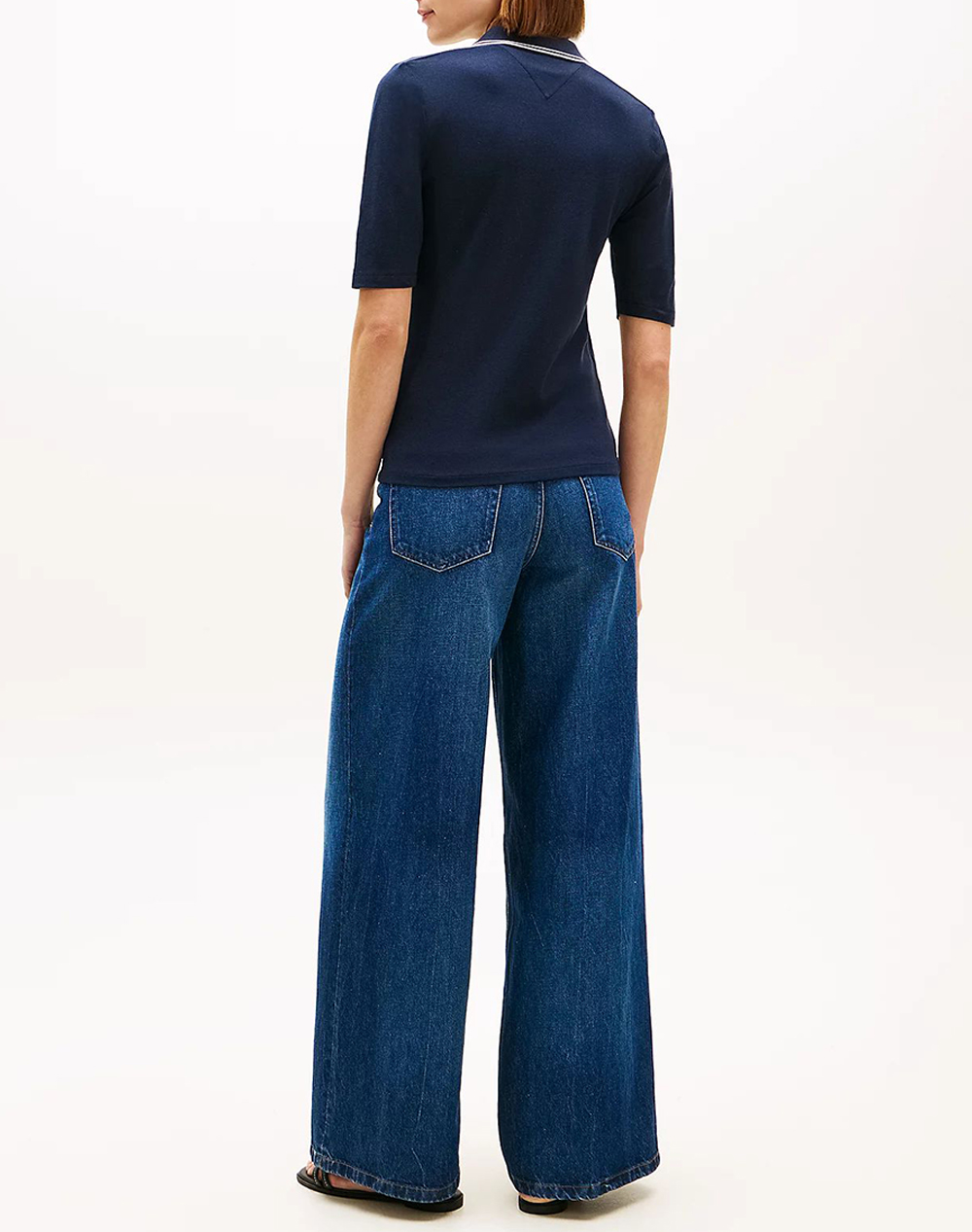 TOMMY HILFIGER LYOCELL TIPPING SLIM 1/2SLV POLO