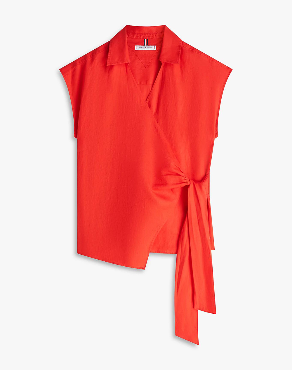 TOMMY HILFIGER LINEN KNOT NS TOP