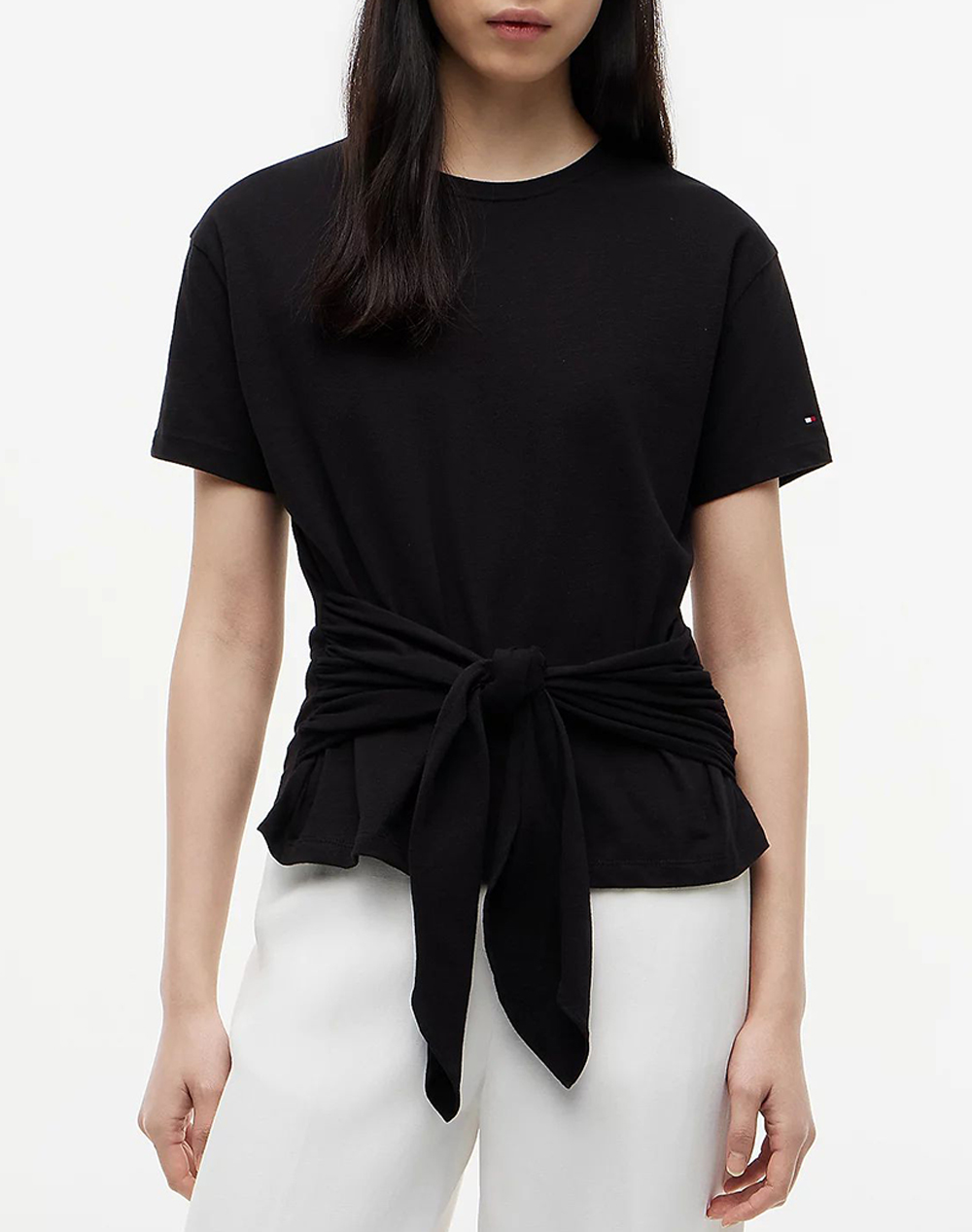 TOMMY HILFIGER CO SLUB KNOT SS TEE