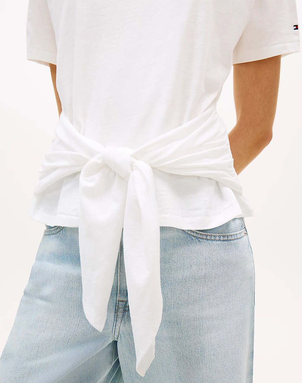 TOMMY HILFIGER CO SLUB KNOT SS TEE