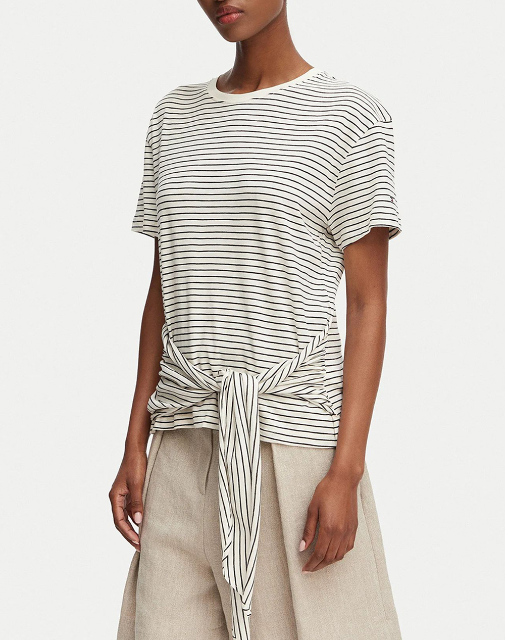 TOMMY HILFIGER CO SLUB KNOT SS TEE
