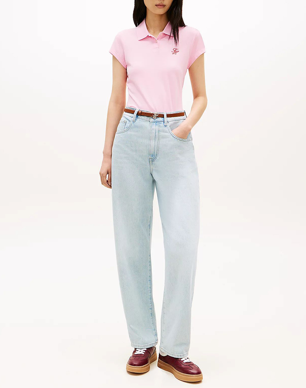 TOMMY HILFIGER TH SCRIPT SLIM SS POLO