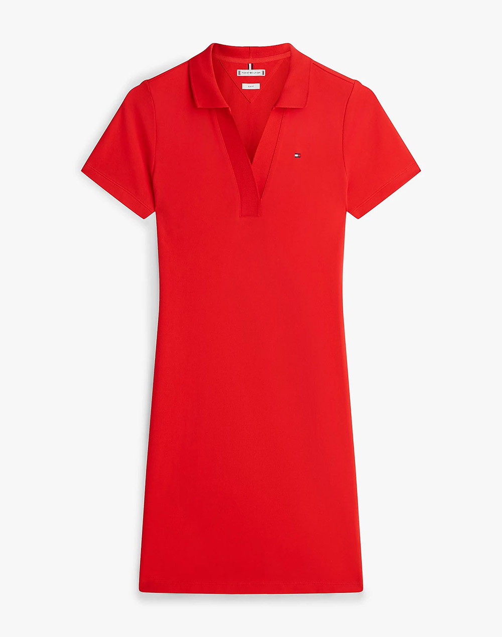 TOMMY HILFIGER SLIM OPEN NK POLO DRESS SS