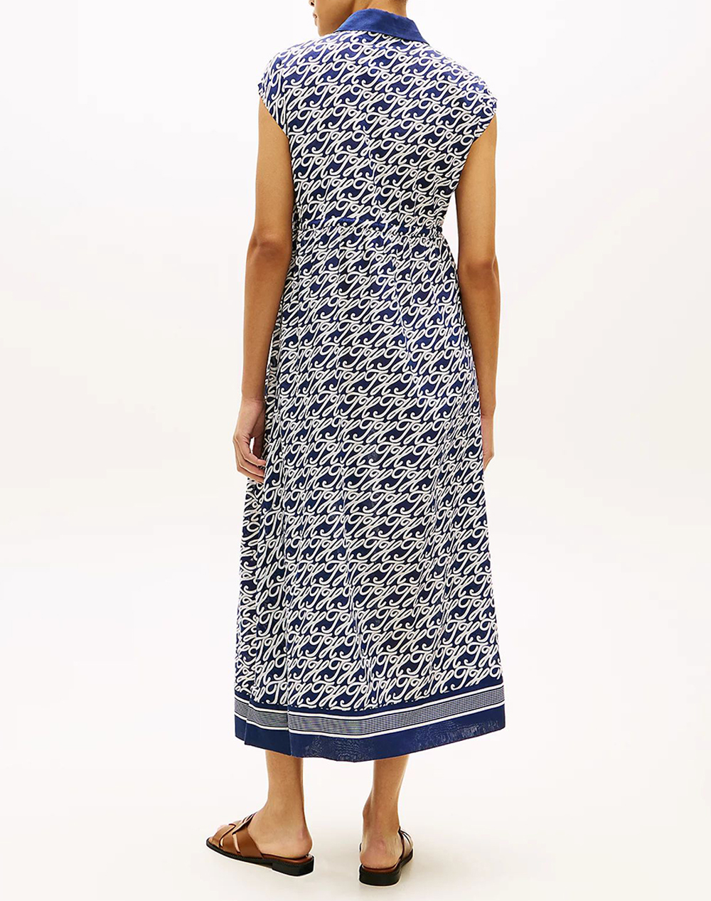 TOMMY HILFIGER SWIMSHOP SILK VOILE AOP MIDI DRS