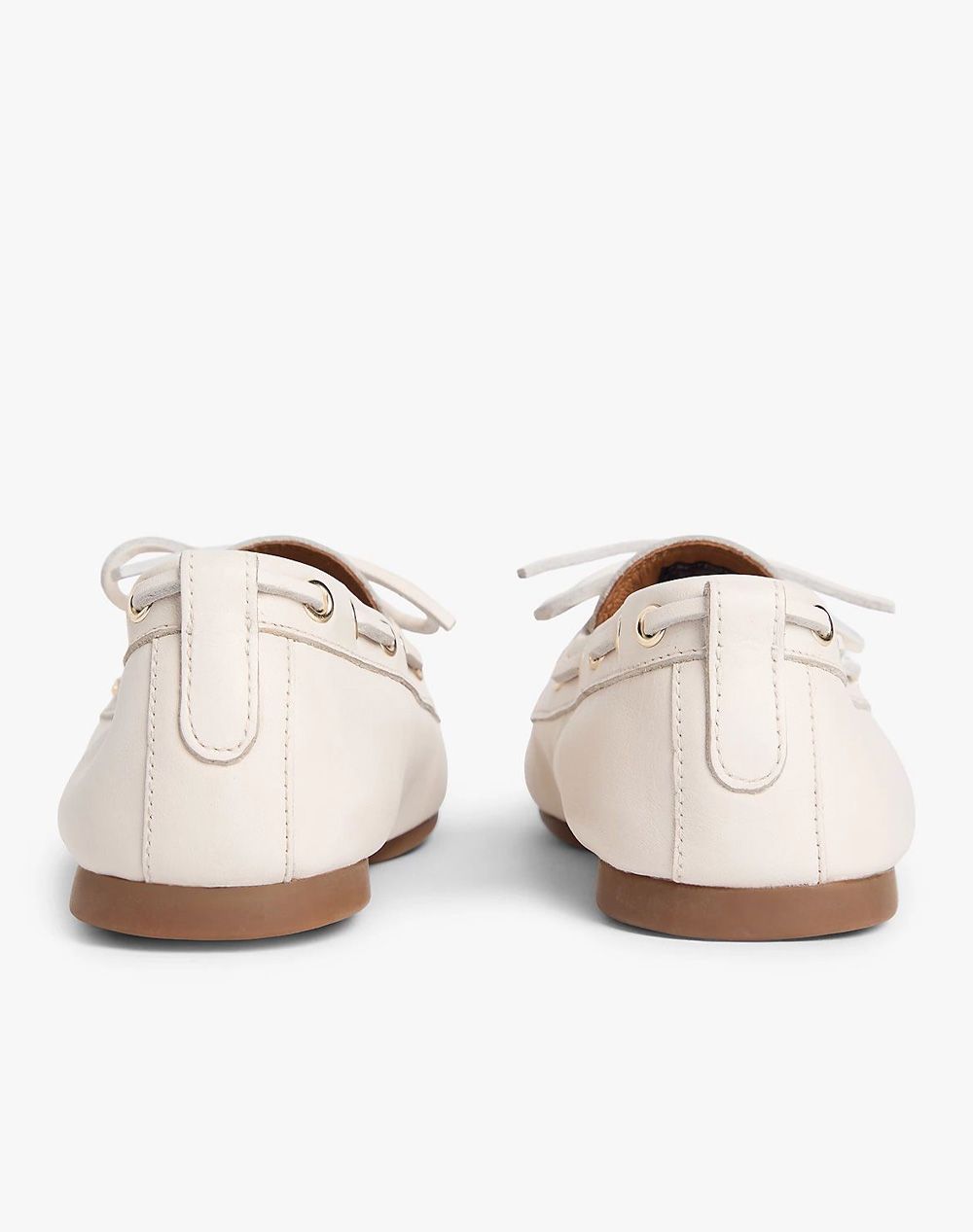 TOMMY HILFIGER TH SLEEK LEATHER BOAT SHOE
