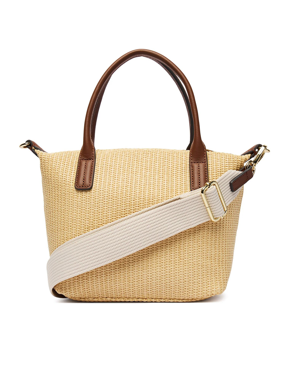 TOMMY HILFIGER POPETTE MINI TOTE RAFFIA