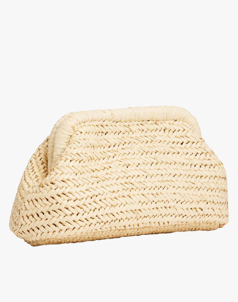 TOMMY HILFIGER TH ELEVATED SUMMER CLUTCH RAFFIA