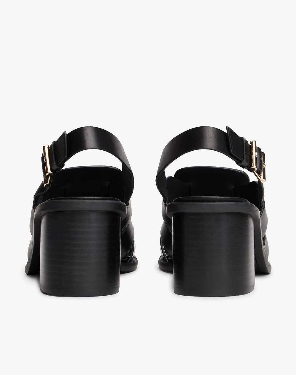 TOMMY HILFIGER CROSS BLOCKED HEEL SANDAL